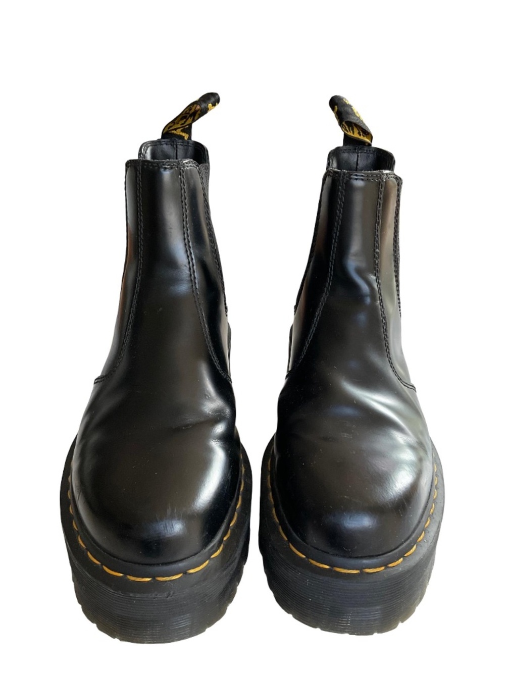 Doc Martens 2976 Quad Smooth Leather Platform Chelsea Boots - Picture 4 of 13